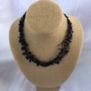 Vtg Seed Bead Multi-strand Necklace